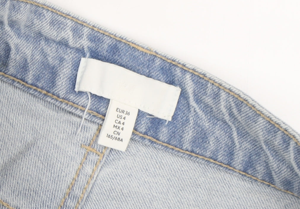 H&M Blue Wide-Leg Women's Jeans Size 8