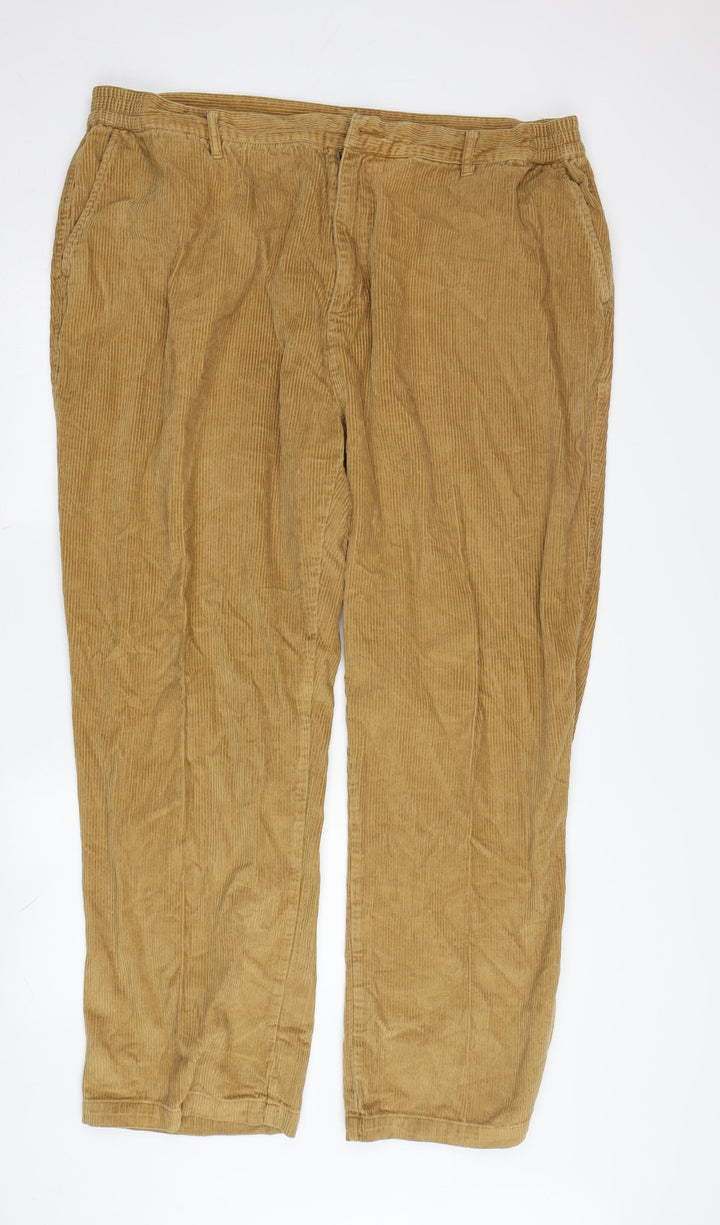 Cotton Traders Men's Beige Corduroy Trousers
