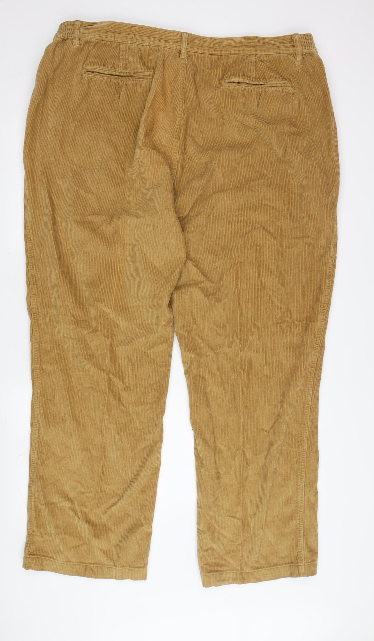 Cotton Traders Men's Beige Corduroy Trousers