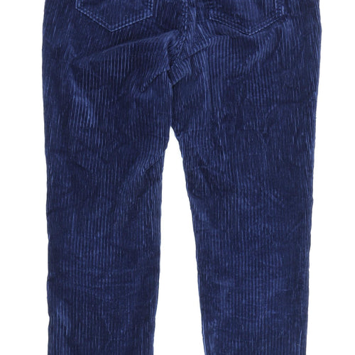 Lands' End Women's Blue Corduroy Trousers, UK 14, Casual