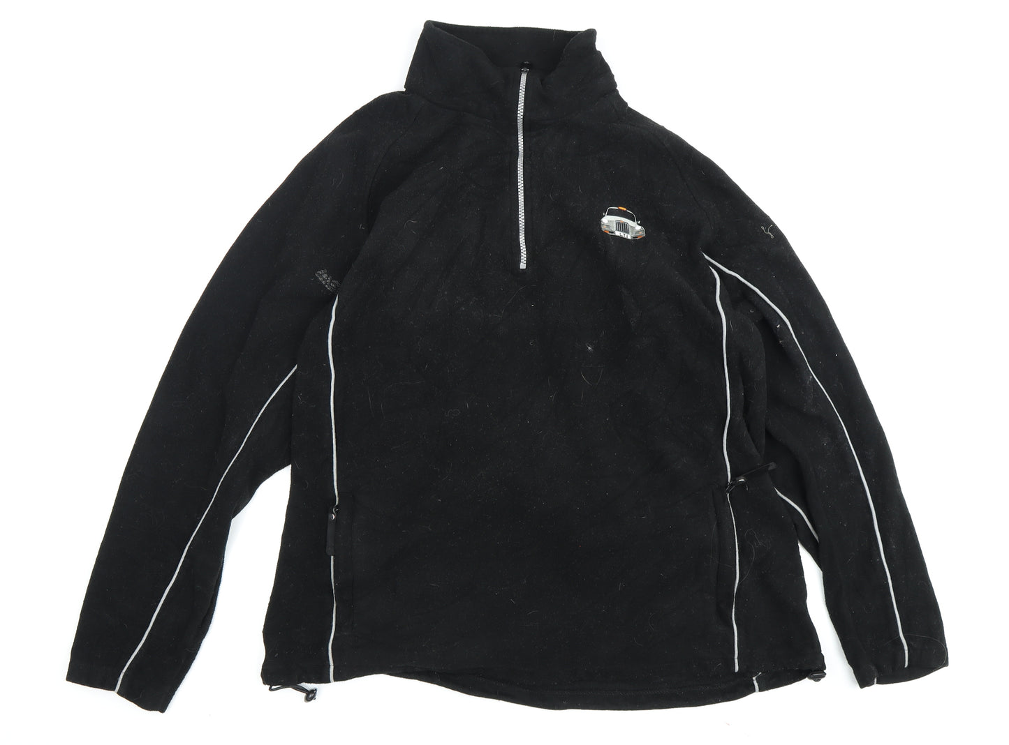 LTI Men's Black 2XL Fleece Windbreaker Jacket