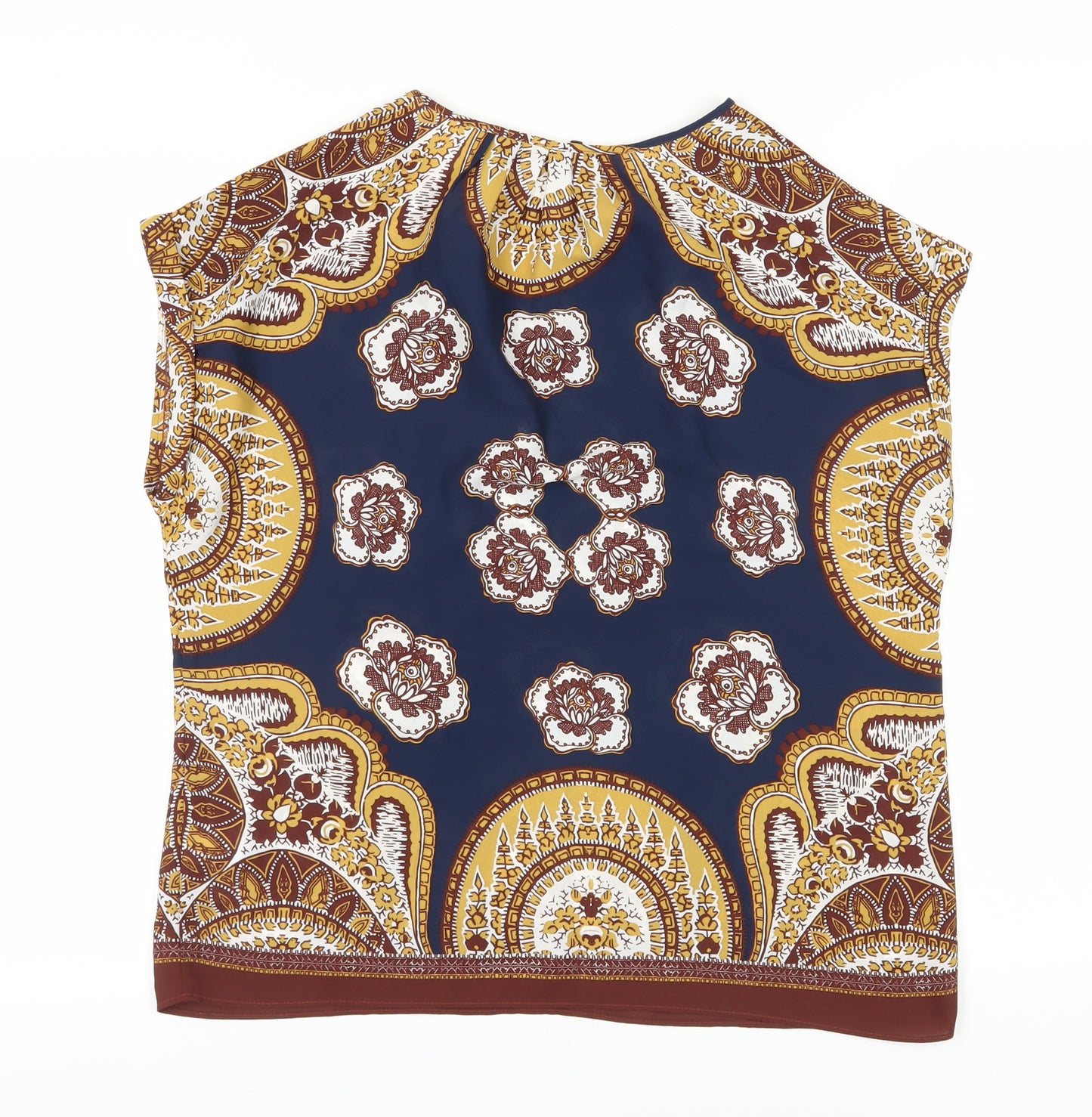 Next Women's Multicoloured Geometric Blouse, Size 14