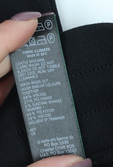 Marks and Spencer Women's Black Cargo Trousers Size 14