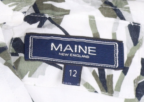 Maine New England Women's Green A-Line Dress, Size 12