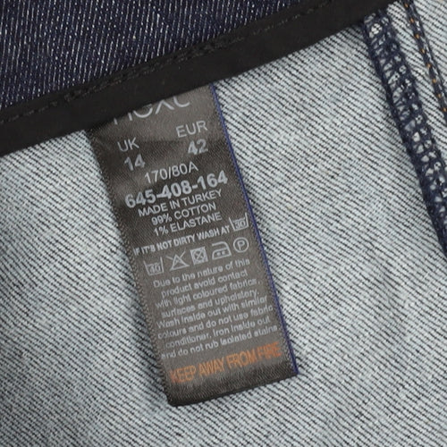 Next Women's Blue Denim A-Line Skirt Size 14