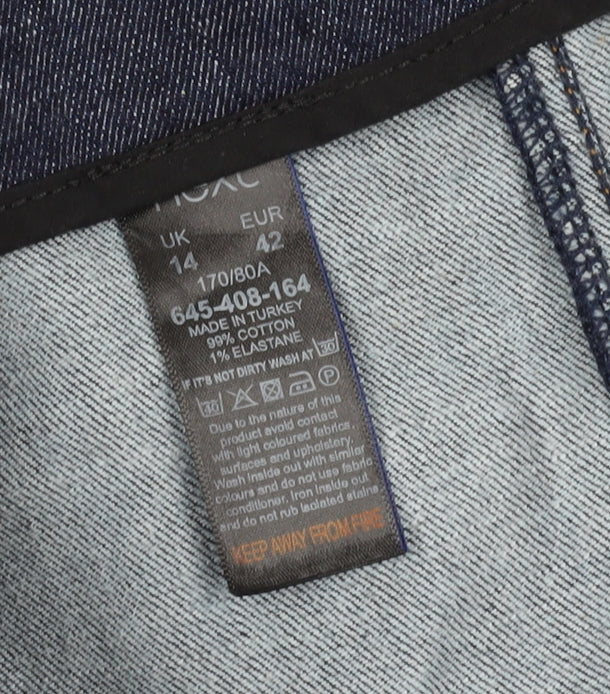 Next Women's Blue Denim A-Line Skirt Size 14