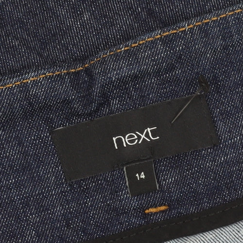 Next Women's Blue Denim A-Line Skirt Size 14