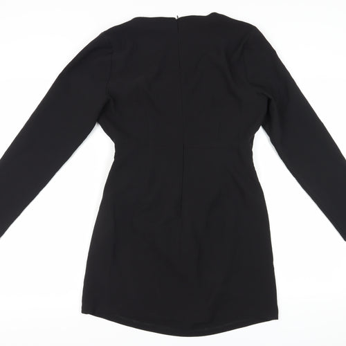 ZARA Women's Black Sheath Short Dress Size 12