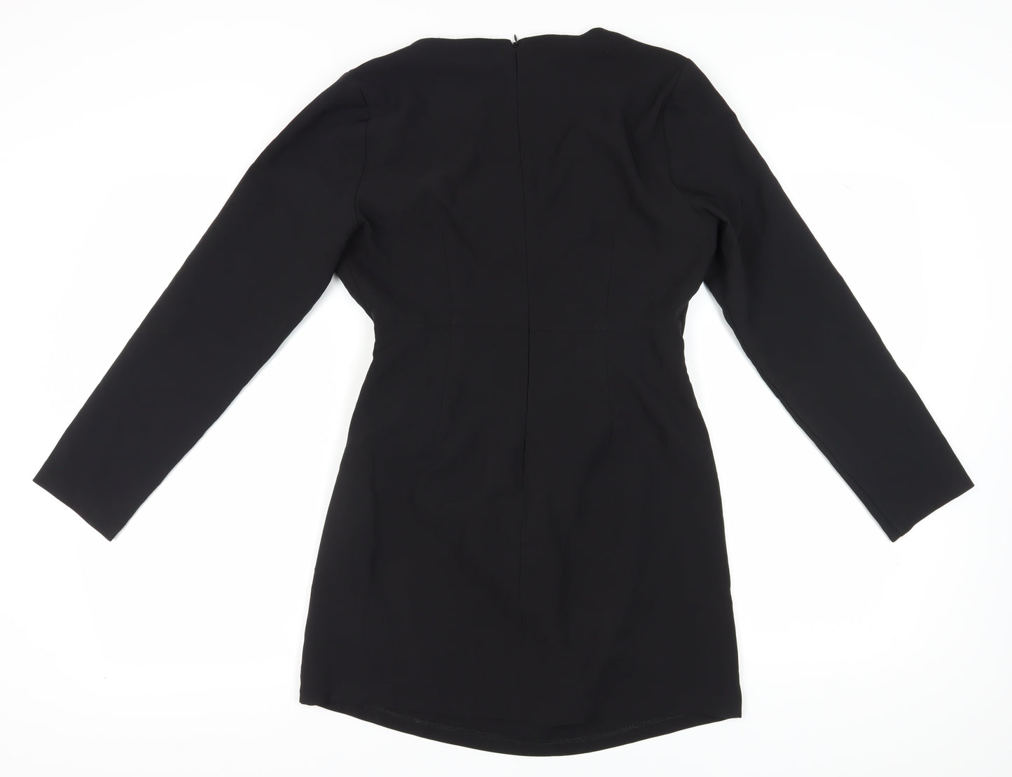 ZARA Women's Black Sheath Short Dress Size 12