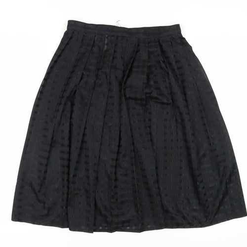 St Michael Women's Black Pleated Skirt Size 12