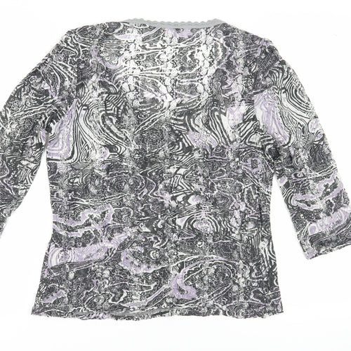 Per Una Women's Multicoloured Jersey Blouse, Size 16