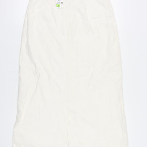Marks and Spencer Women's Ivory Midi Skirt Size 12