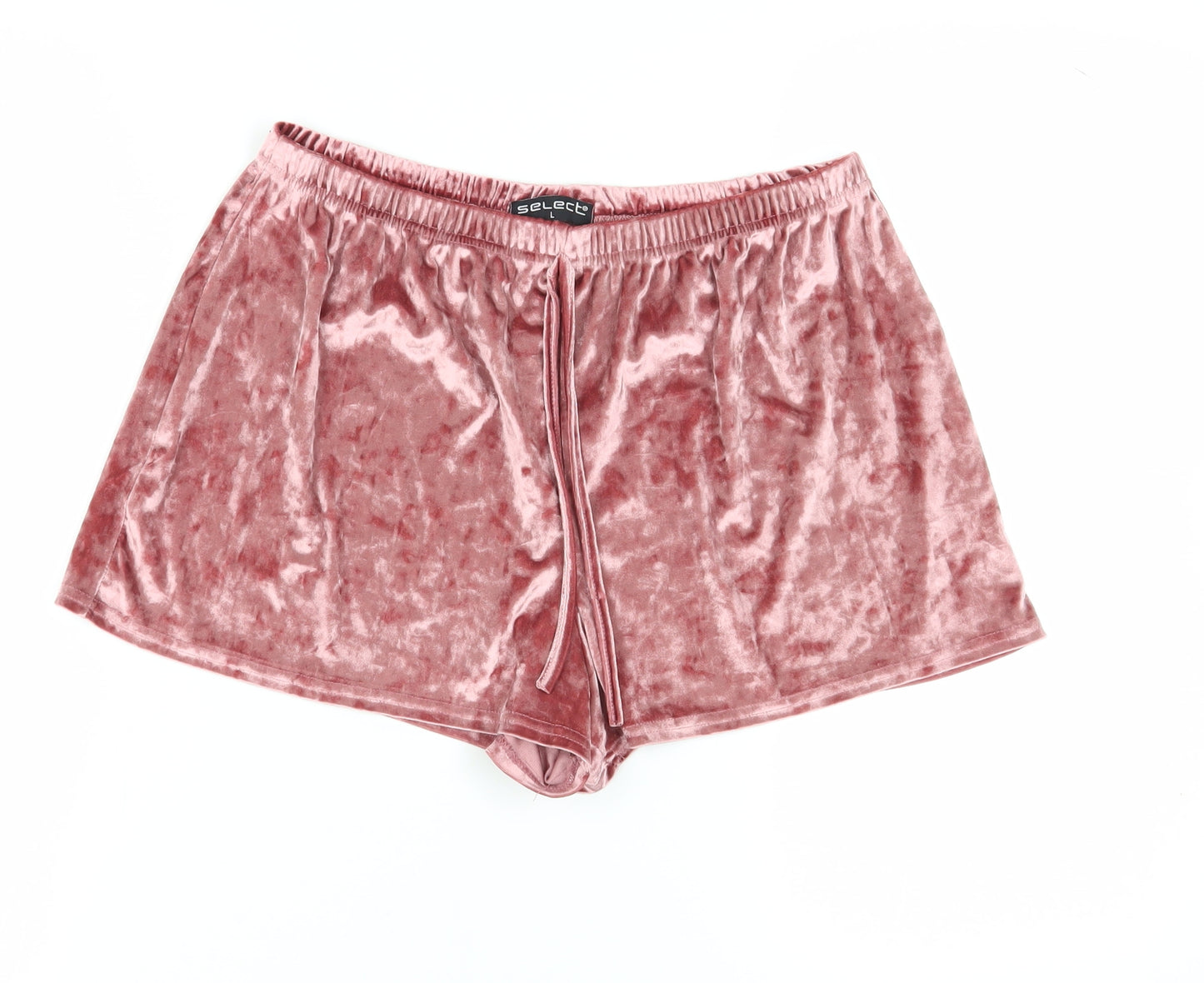 Select Women's Pink Velour Sweat Shorts L