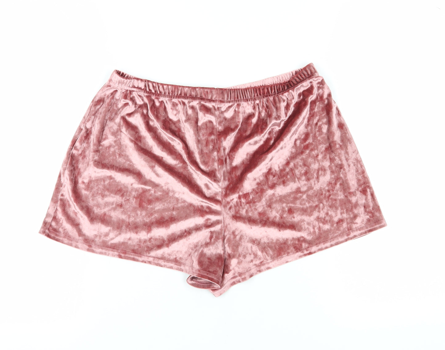 Select Women's Pink Velour Sweat Shorts L