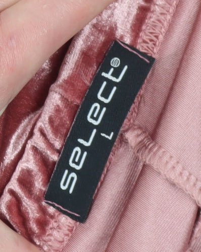 Select Women's Pink Velour Sweat Shorts L