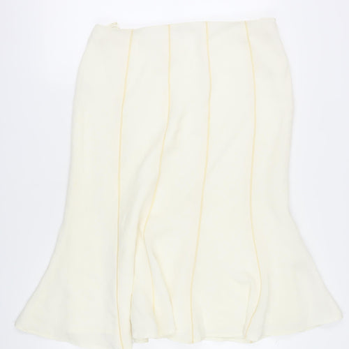 Gold Women's Ivory Skirt Size 16 Elegant