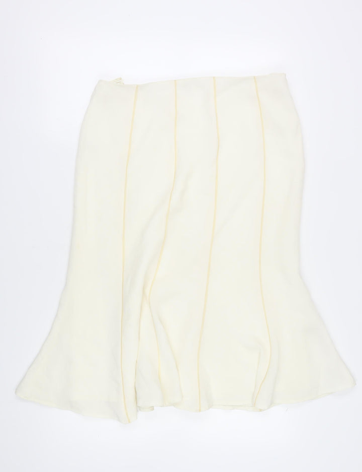 Gold Women's Ivory Skirt Size 16 Elegant