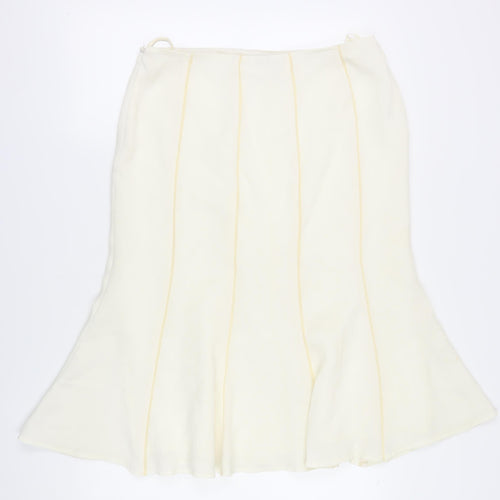 Gold Women's Ivory Skirt Size 16 Elegant