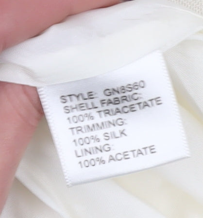 Gold Women's Ivory Skirt Size 16 Elegant