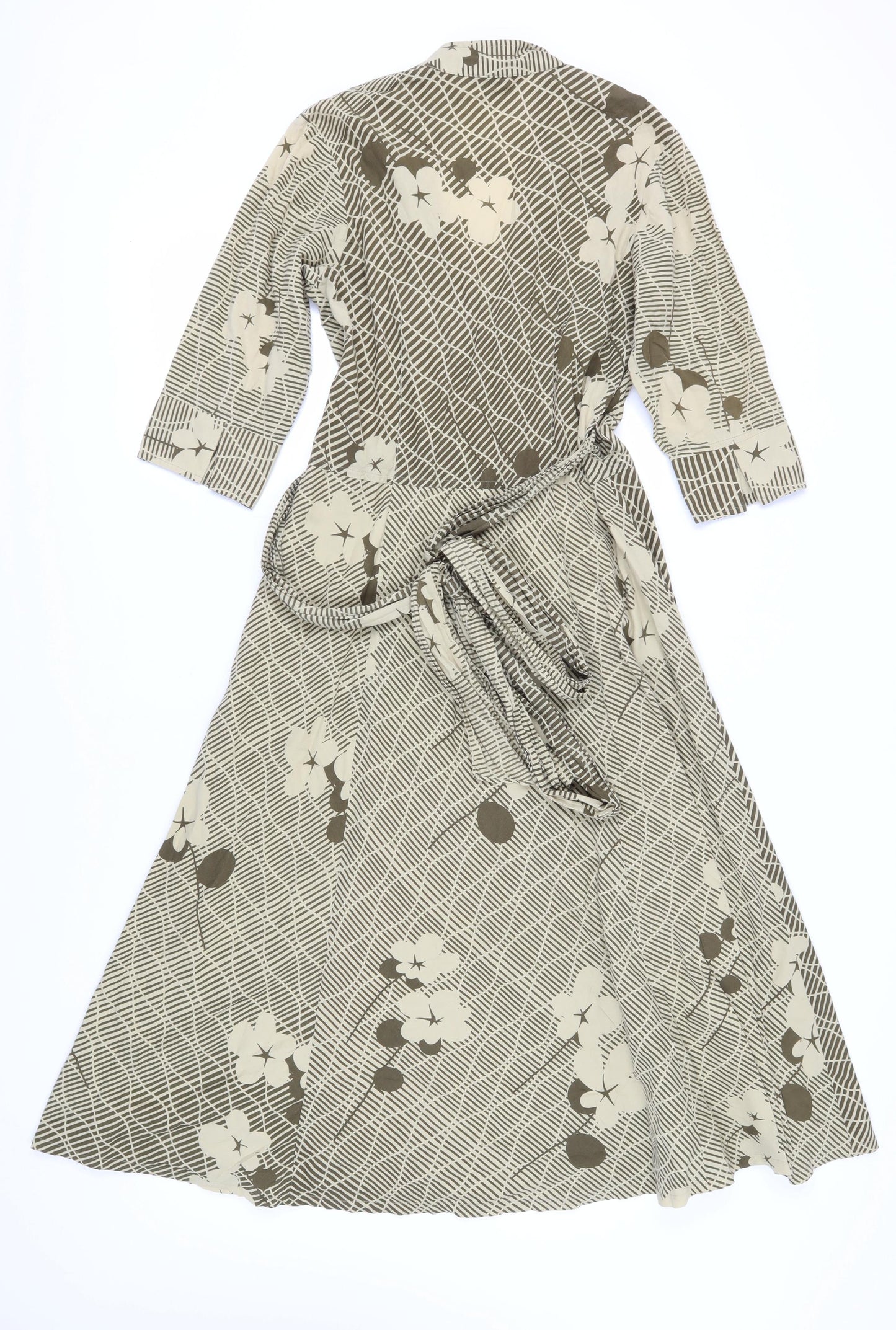 Kew Women's Multicoloured Floral Wrap Dress Size 12