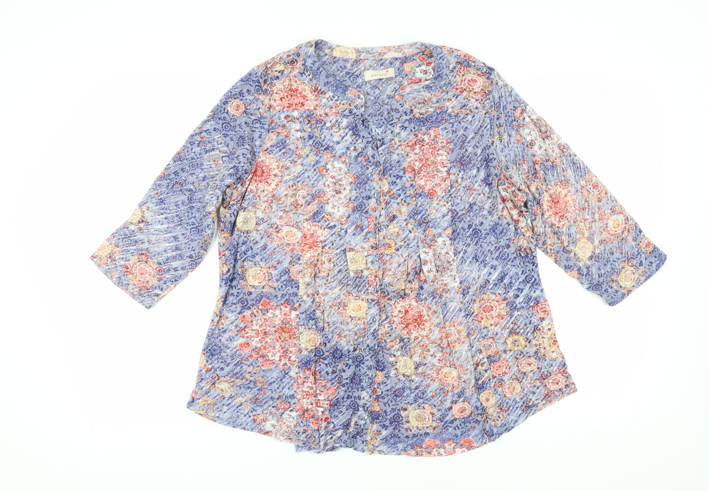 Marks & Spencer Women's Multicoloured Floral Tunic Blouse 22