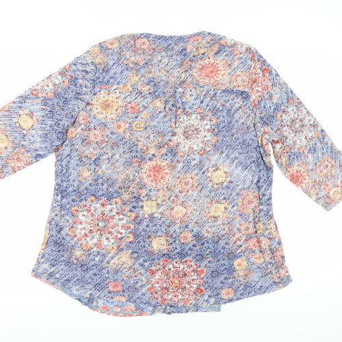 Marks & Spencer Women's Multicoloured Floral Tunic Blouse 22