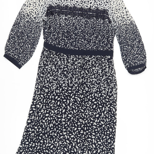 Marks and Spencer Women's Black Floral Fit & Flare Dress