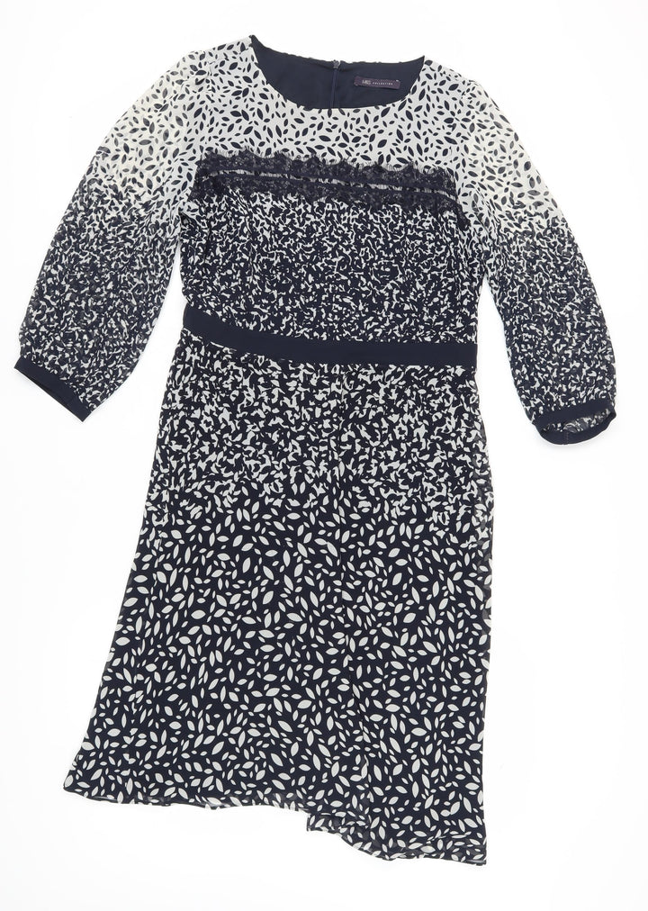 Marks and Spencer Women's Black Floral Fit & Flare Dress
