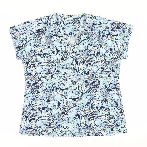 Damart Women's Multicoloured Paisley Tunic Blouse Size 18