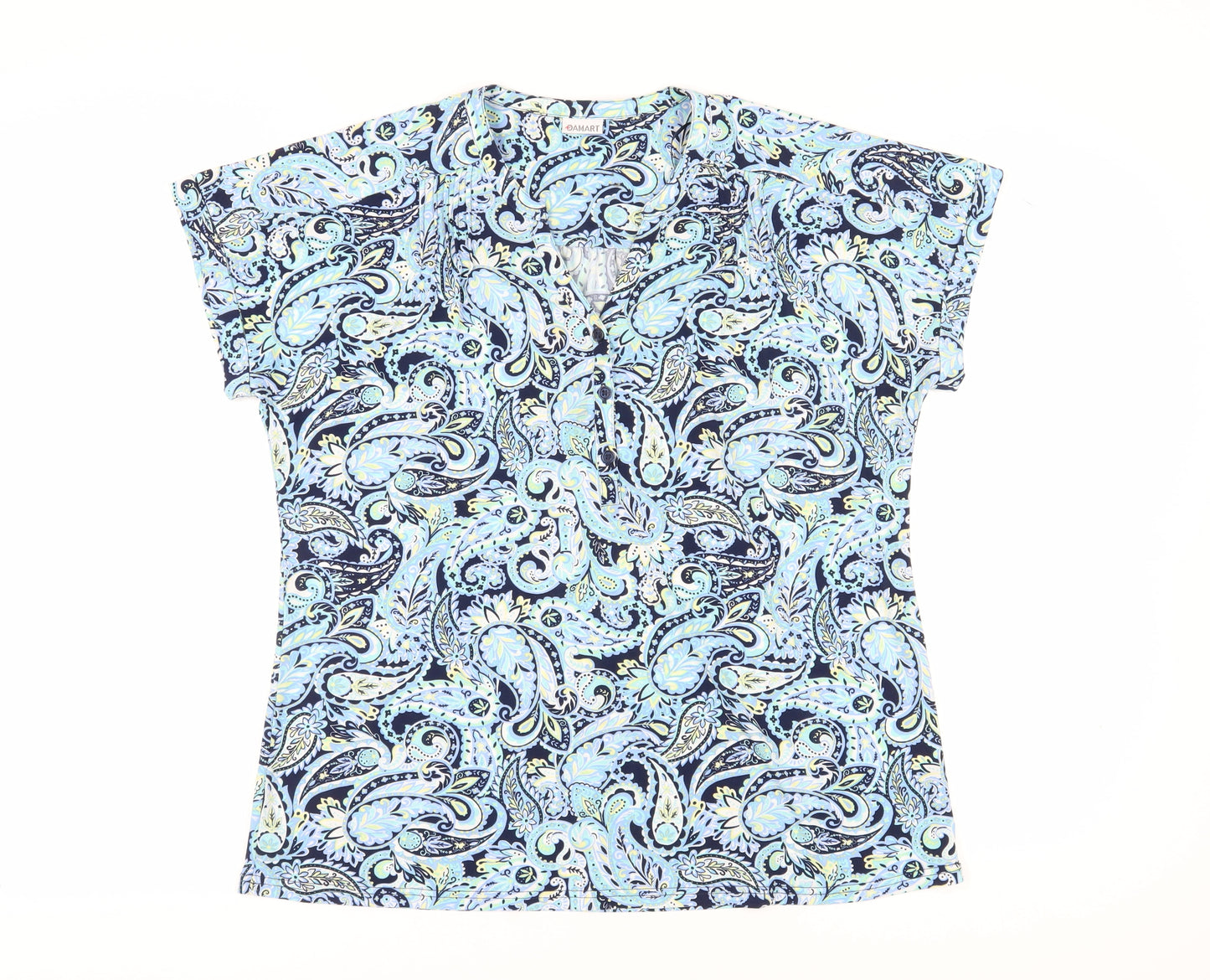 Damart Women's Multicoloured Paisley Tunic Blouse Size 18