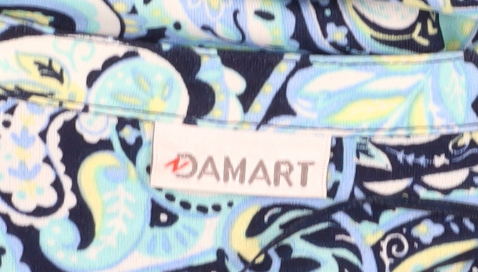 Damart Women's Multicoloured Paisley Tunic Blouse Size 18