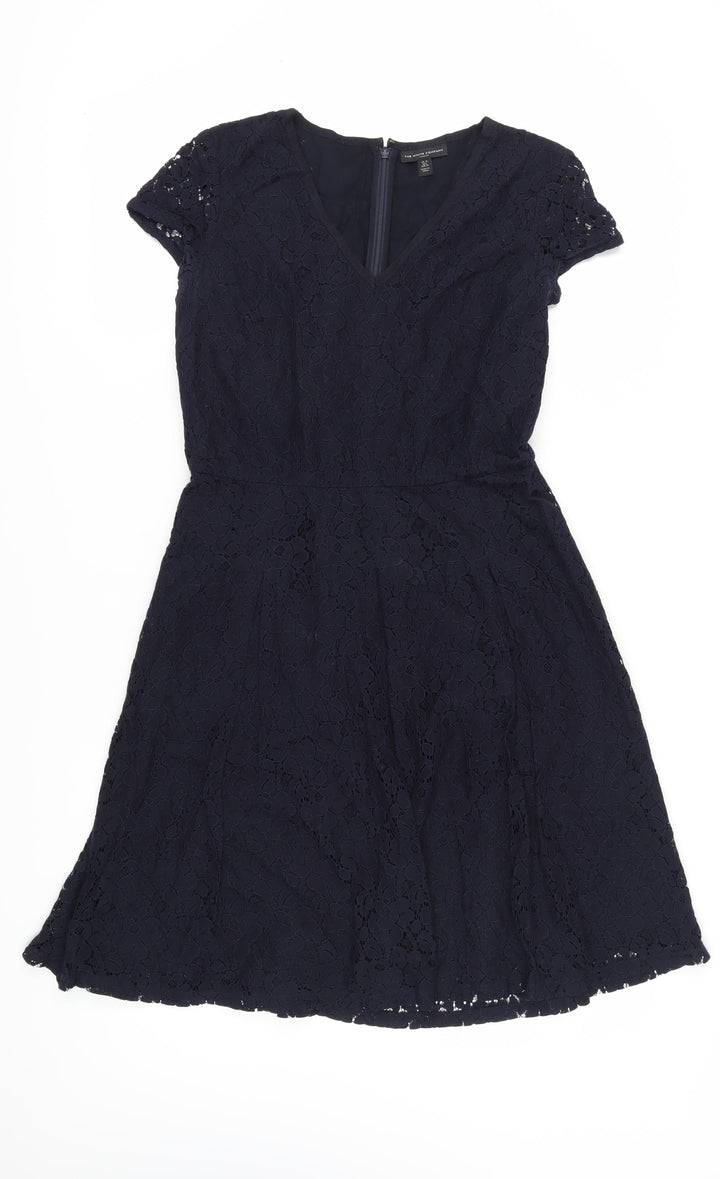 The White Company Women's Black A-Line Dress Size 10