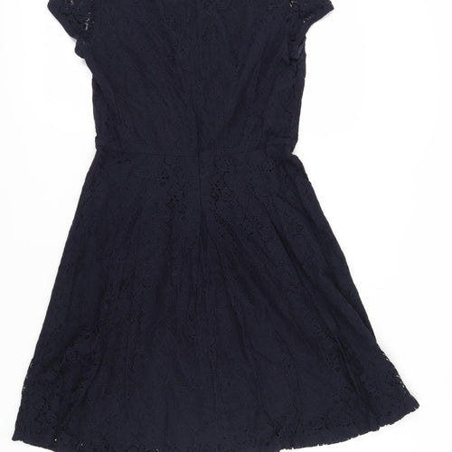 The White Company Women's Black A-Line Dress Size 10