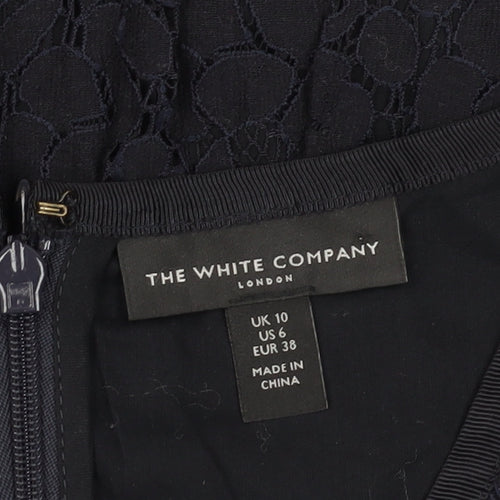 The White Company Women's Black A-Line Dress Size 10