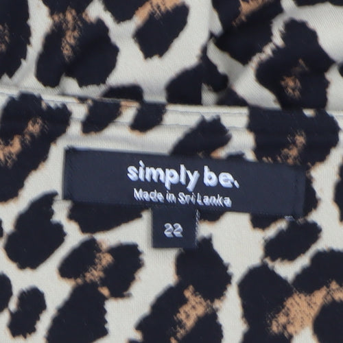 Simply Be Women's Multicoloured Long Sleeve Dress 22