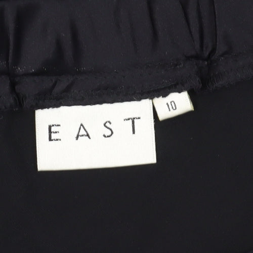 East Black Velvet Midi Skirt Size 10 - Women's Pencil Style