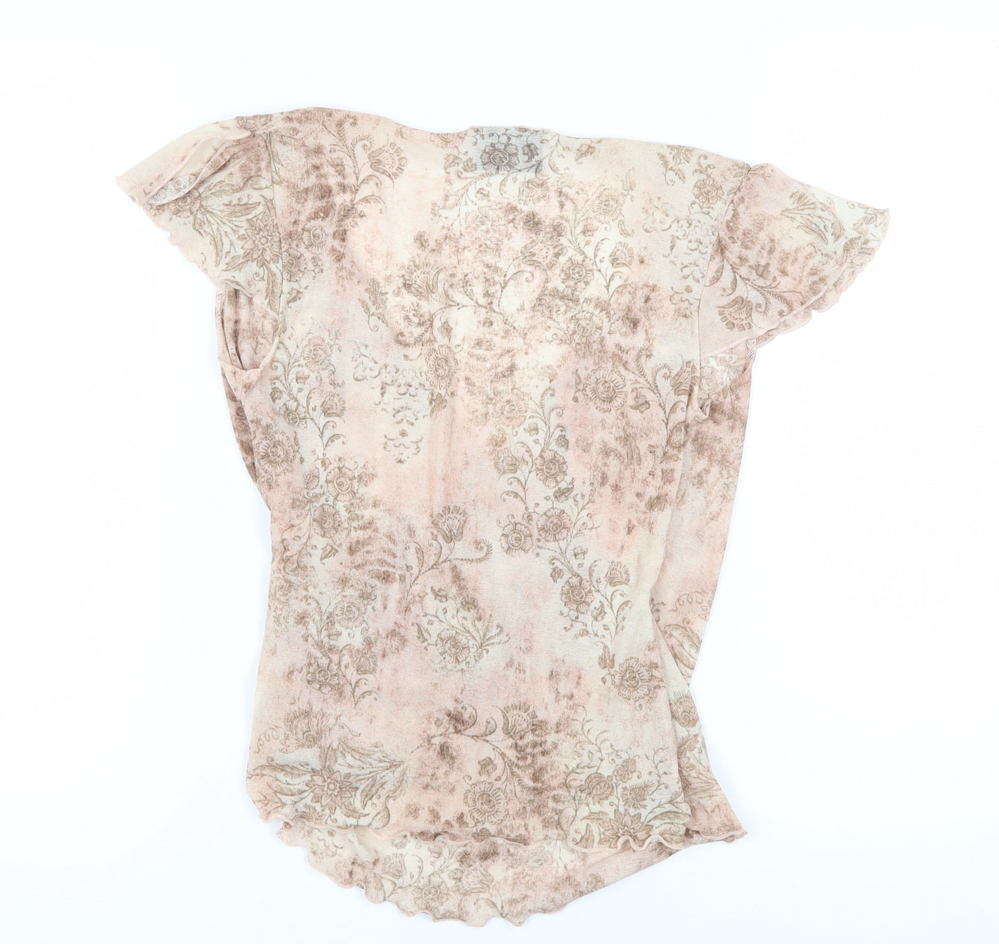 Principles Women's Beige Floral Wrap Dress Size 10