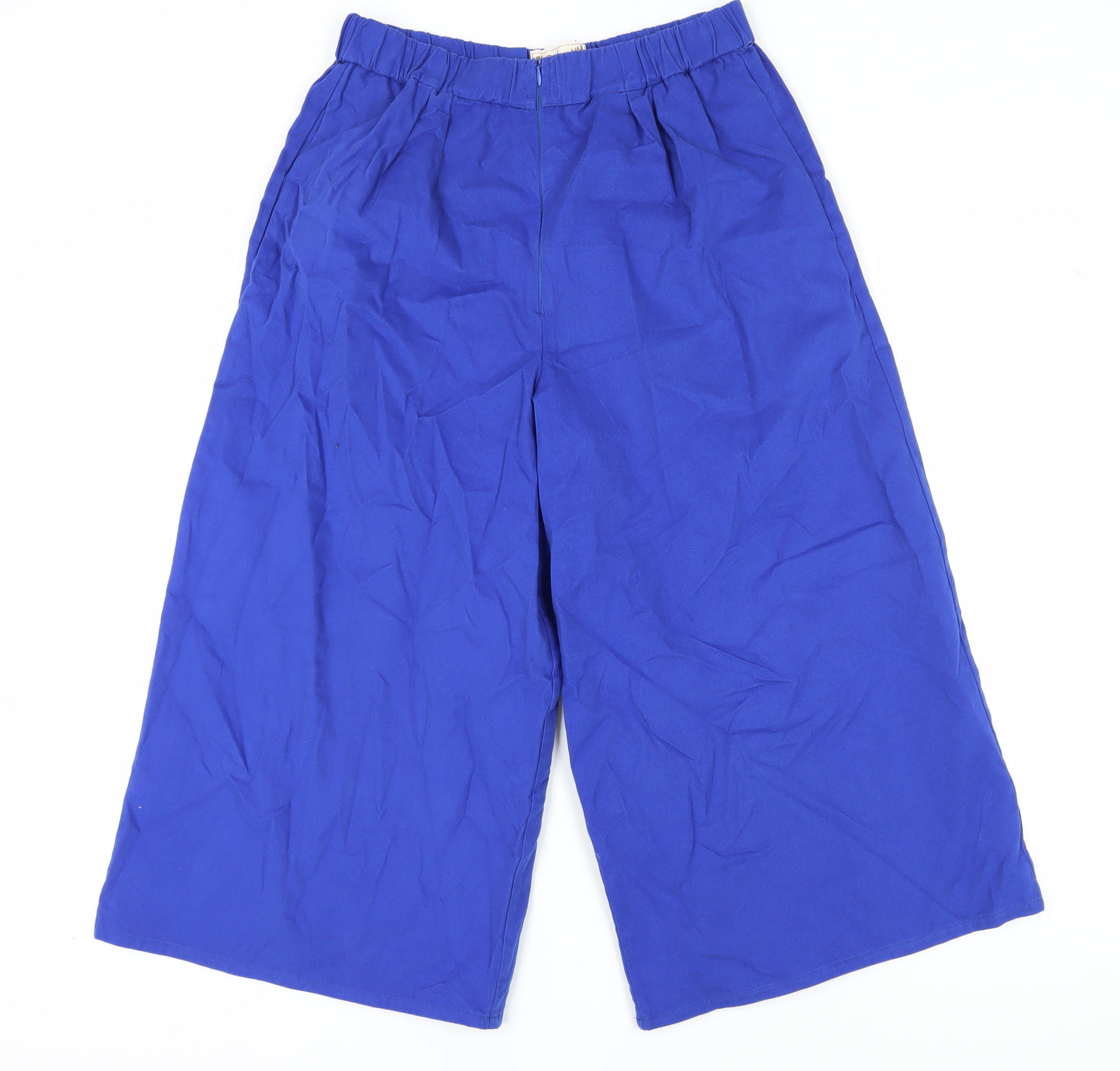 Palava Women's Blue Wide-Leg Trousers Size 12