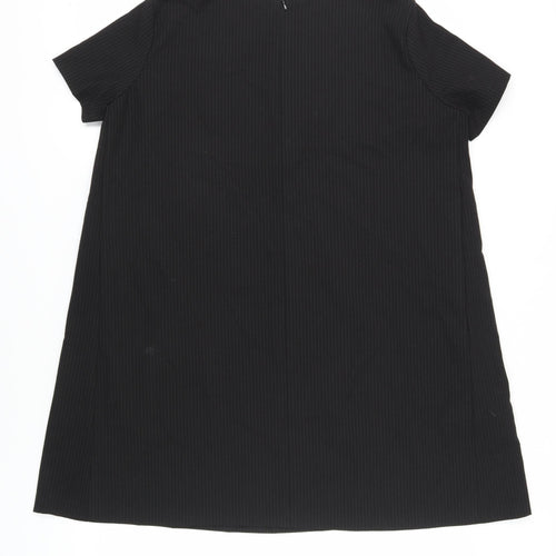Benetton Women's Black Shift Dress L - Classic Office Style