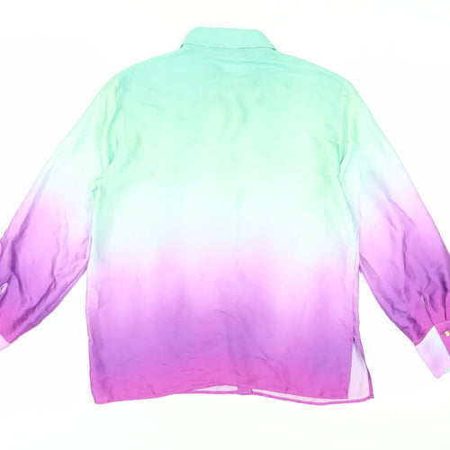 Zara Women's Multicoloured Button-Up Shirt Size S
