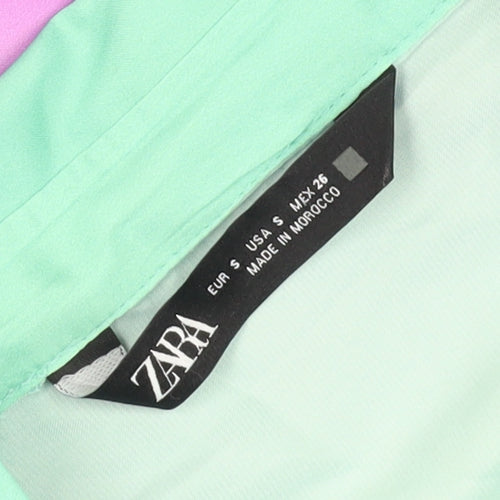 Zara Women's Multicoloured Button-Up Shirt Size S