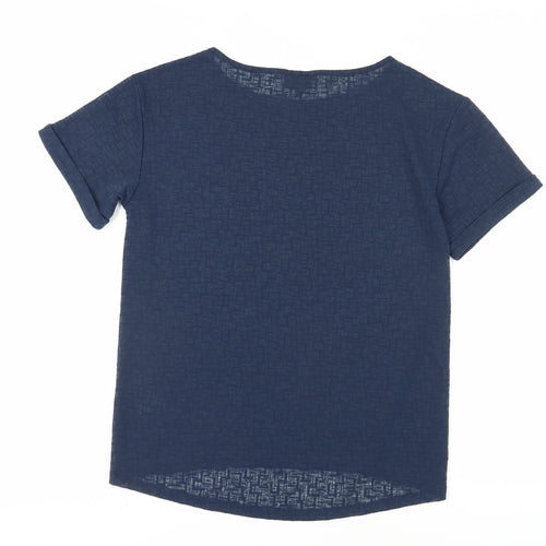 Next Women's Blue Basic T-Shirt, Size 6, Casual Wear