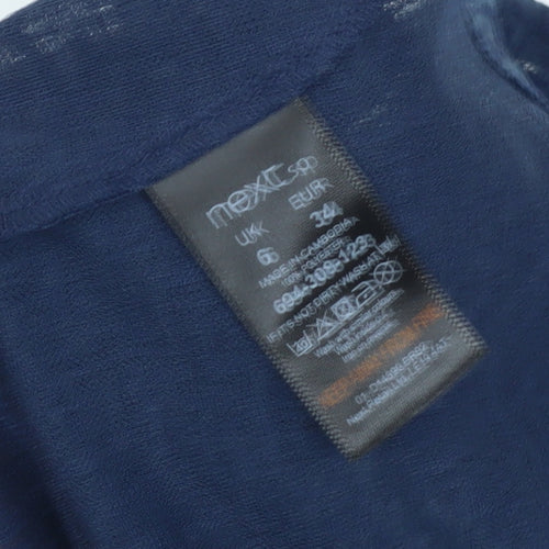 Next Women's Blue Basic T-Shirt, Size 6, Casual Wear