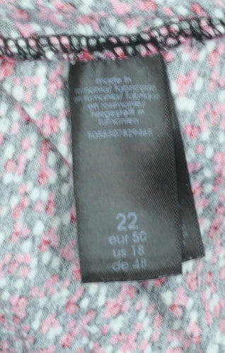 LIVE Women's Multi Midi Shift Dress, Size 22