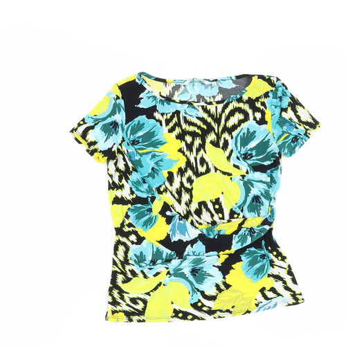 Debenhams Women's Multicolour Floral T-Shirt, Size 10 Petites