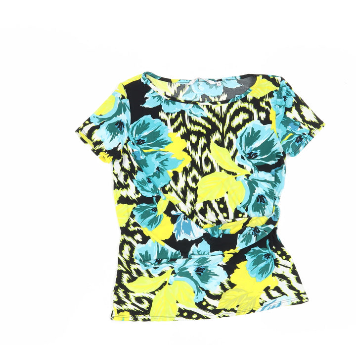 Debenhams Women's Multicolour Floral T-Shirt, Size 10 Petites