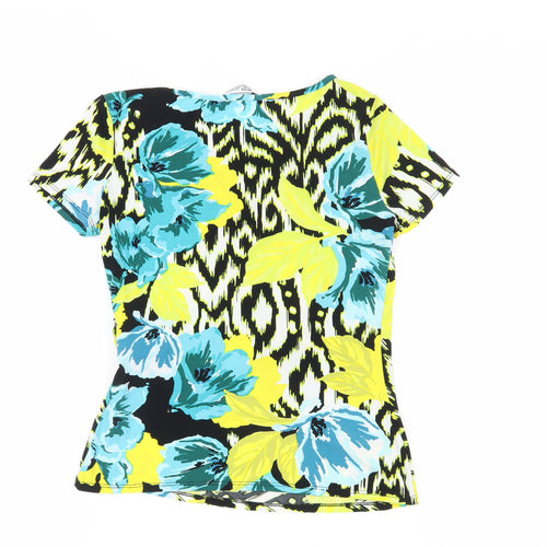 Debenhams Women's Multicolour Floral T-Shirt, Size 10 Petites