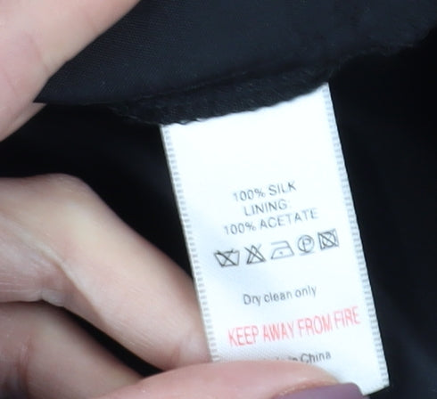 Monsoon Women's Black Geometric Strapless Dress Size 16