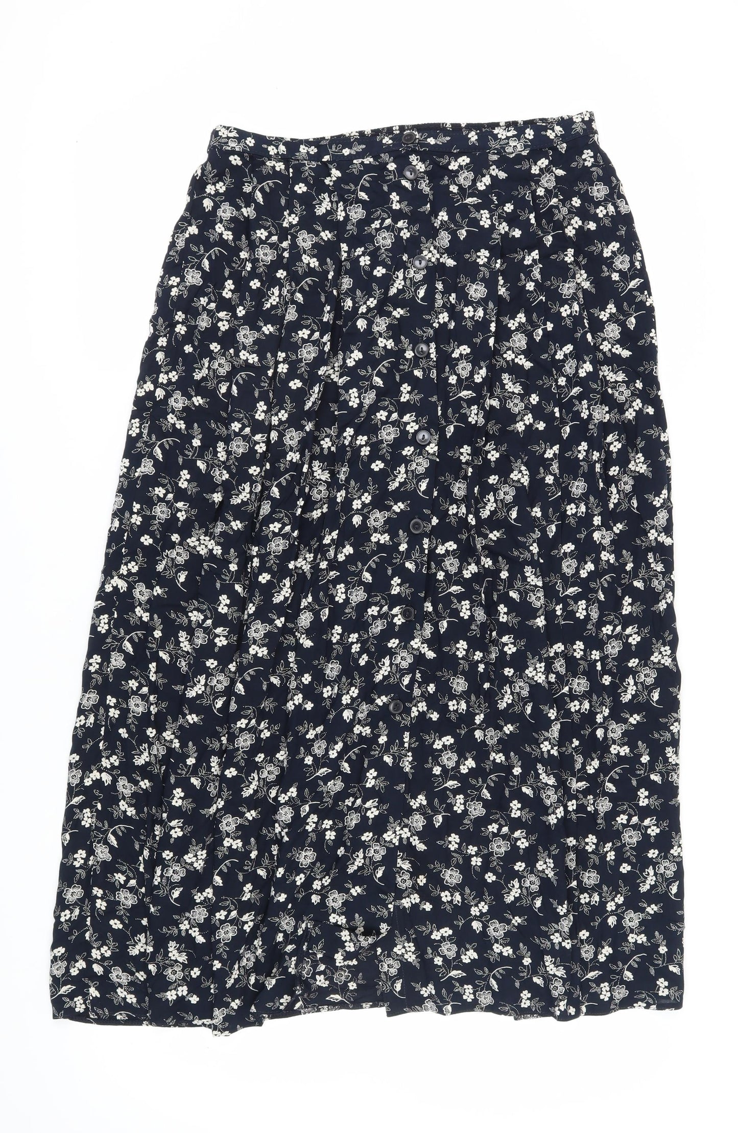 Marks and Spencer Women's Blue Floral Midi Skirt