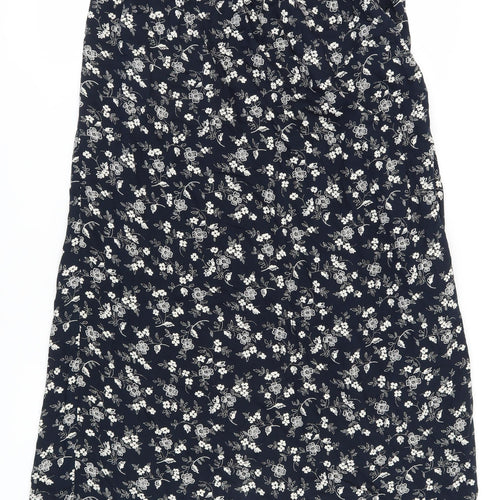 Marks and Spencer Women's Blue Floral Midi Skirt